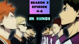 Haikyuu!! Episode 4-6 Season 3| Karasuno Vs. Shiratorizawa |(Explained IN HINDI)|Pop Hub