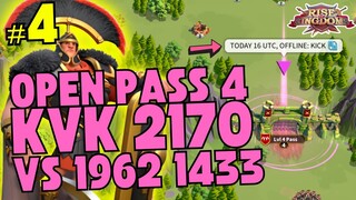 LIVE FIGHT KVK 2170 vs 1962 1433 OPEN PASS 4 WAR Part 4 | 1079 vs 2112 | Rise Of Kingdoms Indonesia