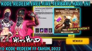 BONGKAR 10 KODE REDEEM FF‼️KODE REDEEM FREE FIRE TERBARU HARI INI 22 Januari 2022