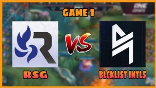 (GAME 1) RSG VS BLCKLIST INTLS | MPL INVITATIONAL | MLBB!