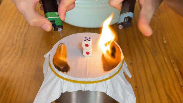 Hurry up and get your friends to watch the dice-burning challenge!