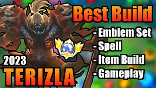 TERIZLA BEST BUILD 2023 | TOP 1 GLOBAL TERIZLA BUILD | TERIZLA - MOBILE LEGENDS | MLBB