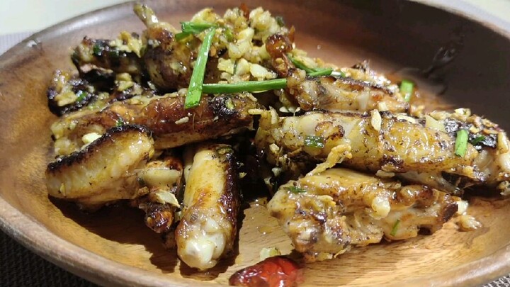 GARLIC CHICKEN WINGS(PinoyRecipe)