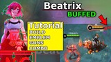 How to use BEATRIX 2.0 | BEATRIX BUFFED | MOBILE LEGENDS