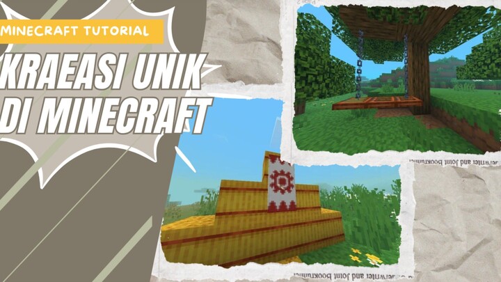 2 KREASI YG BIKIN TAMANMU MAKIN INDAH- MINECRAFT TUTORIAL