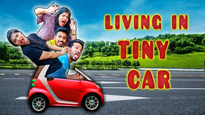 Living In World's Smallest Car For 24 Hours Challenge | Never Seen Before Car | Hungry Birds