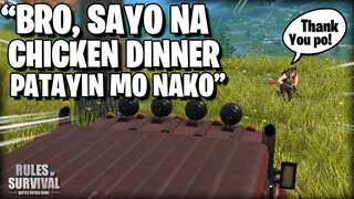 BINIGAY KO YUNG CHICKEN DINNER SA SOLO PLAYER (ROS Tagalog)