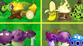 สุ่มทีม Plant PvZ 1 vs PvZ 2 - ใครจะชนะ - Plants Vs Zombies Battlez