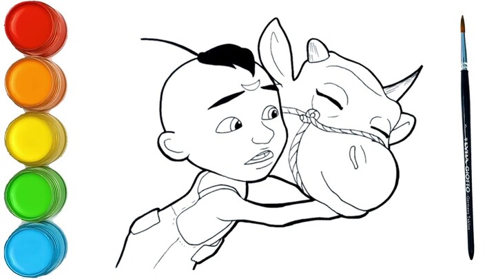 Rajoo dan sepi kembali ke serial Upin & Ipin | Menggambar dan Mewarnai   kreatif anak