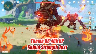 Thoma C6 40k HP Shield Strength Test vs 4 Ruin Guard & Floor 12-1 - Genshin Impact