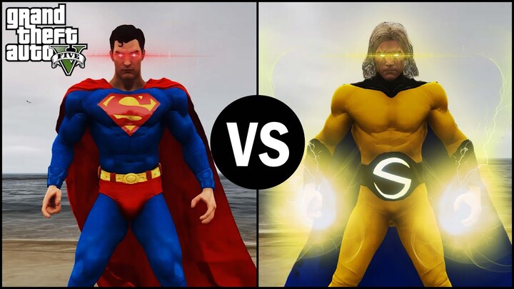 GTA 5 - Superman VS Sentry | Epic Gods Battle! (Marvel vs DC)