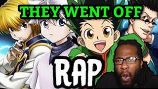 GON, KILLUA, KURAPIKA & LEORIO RAP | RUSTAGE ft. Breeton Boi, Ham Sandwich & Aerial Ace [REACTION]