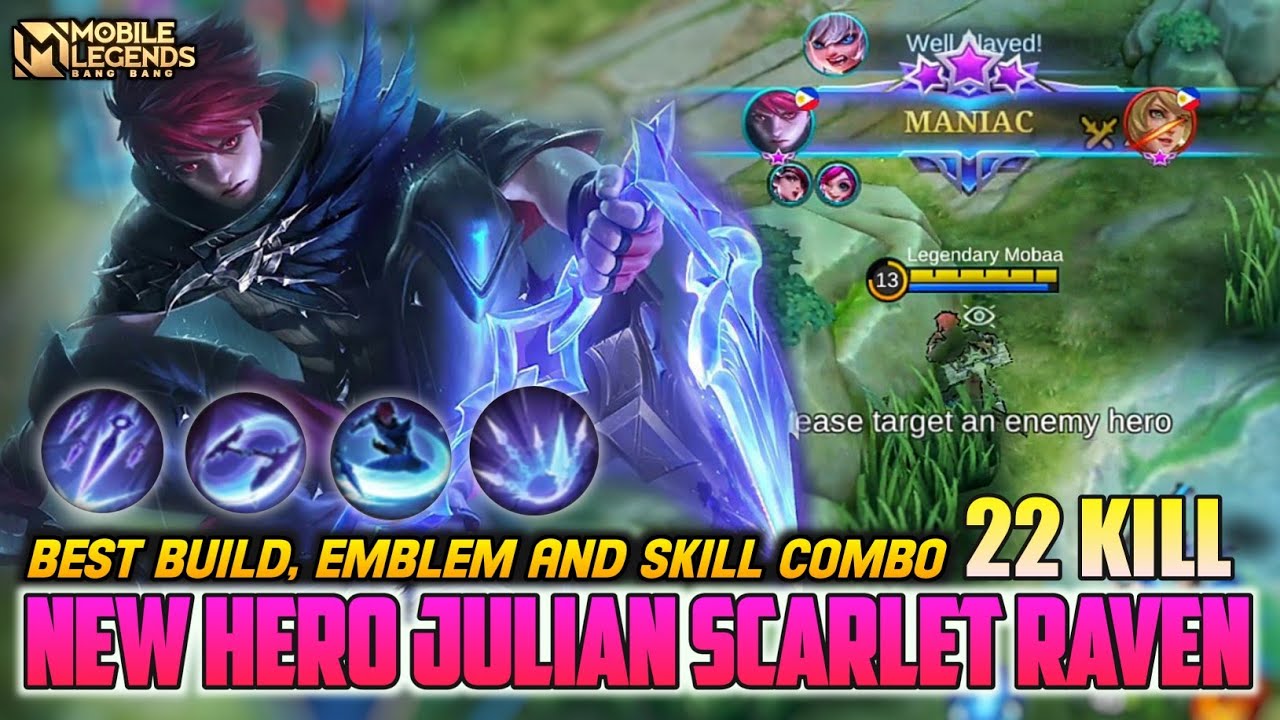 Julian Mlbb Gameplay , Next New Hero Julian Gameplay - Mobile Legends Bang  Bang - BiliBili