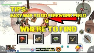 "EASY WAY TO DO FIREWORK FIELD" & WHERE TO FIND LANTERN, FISH, GREEN TEA"  /CHINESE NEW YR  - LDOE