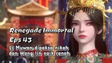 Renegade Immortal Eps 43 Wang Lin Menerobos Ranah