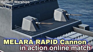 Modern Warships: MELARA RAPID Cannon in action.