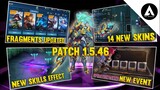 PATCH NOTES 1.5.46 UPDATED | NEW SKINS | NEW EVENT | NEW HERO | SKIN MOBILE LEGENDS