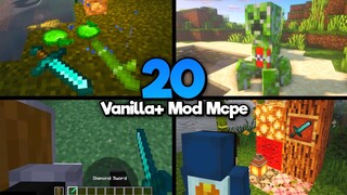 (TOP 20 VANILLA+ ADDON MCPE) Mod/Addon REALISTIC Di MCPE/MCBE Terbaru 1.19 - 1.20
