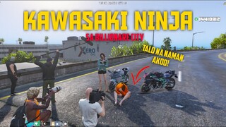 KAWASAKI NINJA DRAG RACE NG DALAWANG BABAE SA BILLIONAIRE GANG(DUROG NA NAMAN SI KIMCHII) | GTA V RP