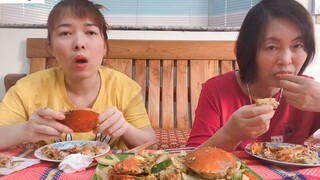 Cua sốt trứng _ cách làm cua sốt trứng ｜螃蟹炒雞蛋 _ crab with egg sauce 14