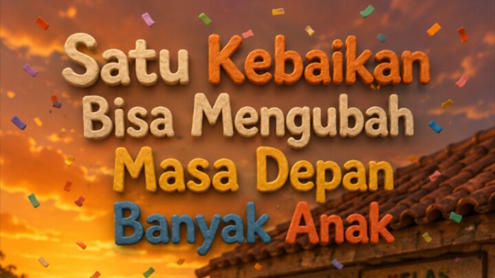 Satu Kebaikan Bisa Mengubah Masa Depan Banyak Anak