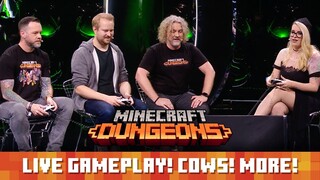 Minecraft Dungeons live demo! Release month! Cows!