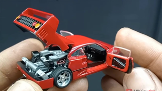 过分了!打火机大佬制作 可动法拉利Ferrari F40