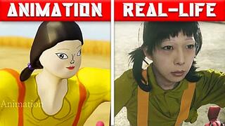 Pro Squid Game Players be like: [Animation VS Real Life] Kotte Animation