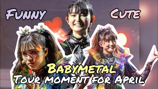 BABYMETAL - The Funny moments of tour with Sabaton on April! (FANCAM)