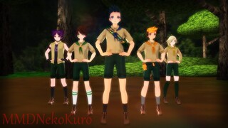 【MMD x Camp Buddy】 Bar Bar Bar 『Yoichi, Keitaro, Natsumi, Hiro & Hunter』