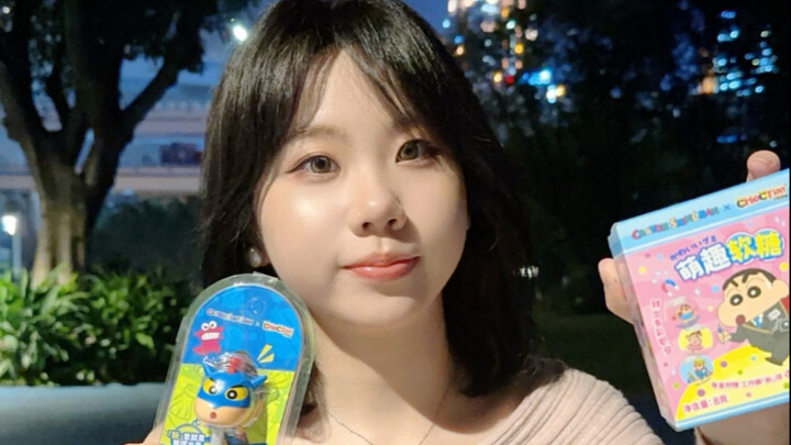 挑战一天只吃便利店蜡笔小新相关的食物！