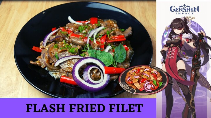 Genshin Impact Recipe #21 / Flash Fried Filet / Beidou's Specialty