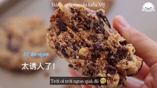 Bánh quy socola kiểu Mỹ  🍪 #nauankhongkho