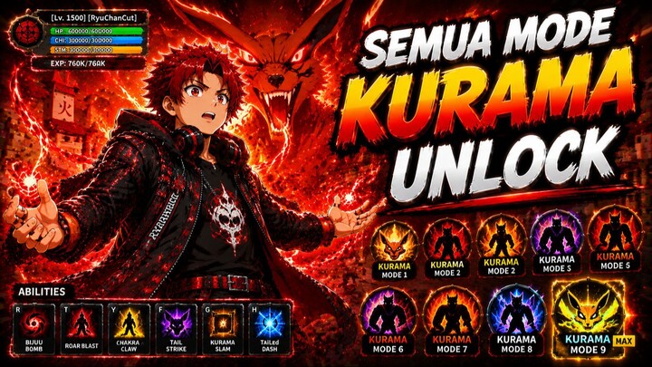 Unlock Semua Mode Kurama Jinchuriki di Shinobi Life 2 Roblox