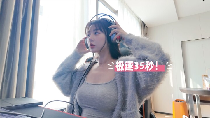 35 seconds! Watch a day's vlog! Love to have dinner with friends