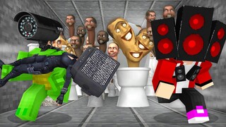 Mikey CAMERA MAN and JJ SPEAKER MAN Are Saving TV WOMAN in Minecraft (Maizen)