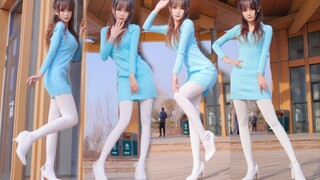 Blue battle dress dance♥️ Is this the big sister you like? ~ I just gain weight in winter