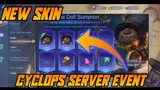 Cyclops New Skin Server Event | Where is Cyclops New Skin? | MLBB