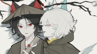 【京剧猫手书】导演之前发的黯白八卦图，忍不住做了饭。