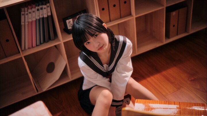 I found the silly girl after getting to the classroom.