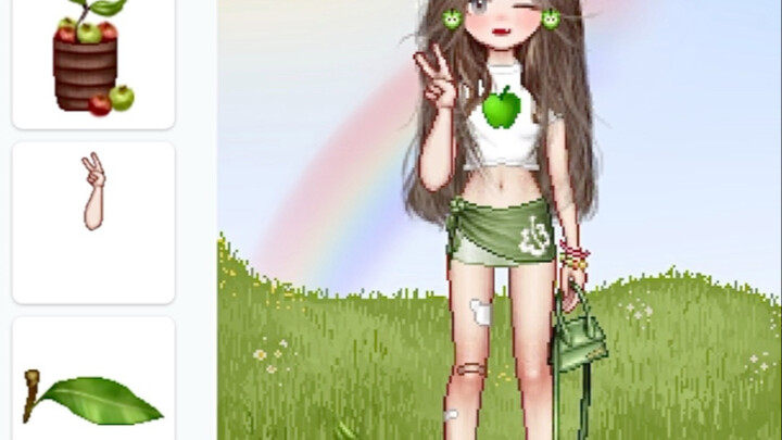 The air tastes like green apple