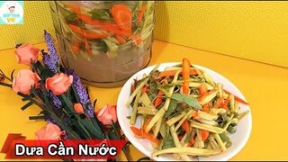 DƯA CẦN NƯỚC | Cách muối rau cần ăn kèm | Bếp Của Vợ