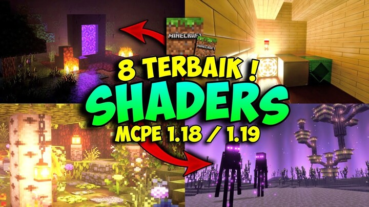 TERBARU! 8 SHADER MCPE 1.19 / 1.18 Terbaik - Shaders For Mcpe 1.19 - Shaders Non Render Dragon !