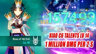 Xiao C6 Talents lv 14 Energy Amplifier Fruition Where Bloodhounds - 1 Million DMG Per 2s