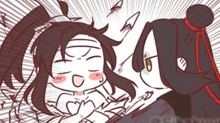 ฉันหยิบกระต่ายดำตัวน้อยขึ้นมาแล้วเอาไปแต่งตัว ตอนนี้ Wangji บ้ามาก!