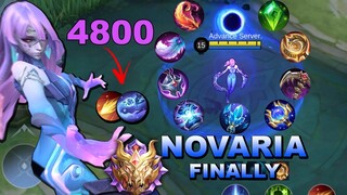 FINALLY NOVARIA IS HERE! | NOVARIA BEST BUILD 2023 | NOVARIA ONE SHOT TUTORIAL | MLBB