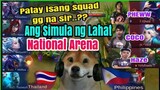 Ang Unang pag kilala sa kanila ni Dogie sa National Arena - Mobile Legends Thai vs Phil
