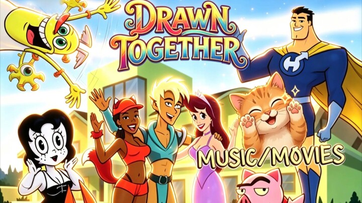 1. TITLE: Drawn Together [2004]/Adult Anime Series Genre: Reality TV Parody Dark Comedy English HD