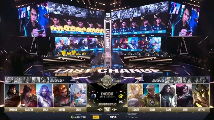 TLPH VS ONIC ID GAME 2 KNOCK OUT STAGES M7 CHAMPIONSHIPS