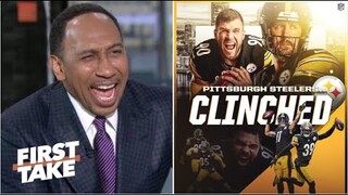 FIRST TAKE | Stephen A. EXCITED Steelers stun NFL Word with win over Ravens to clinch playoff berth